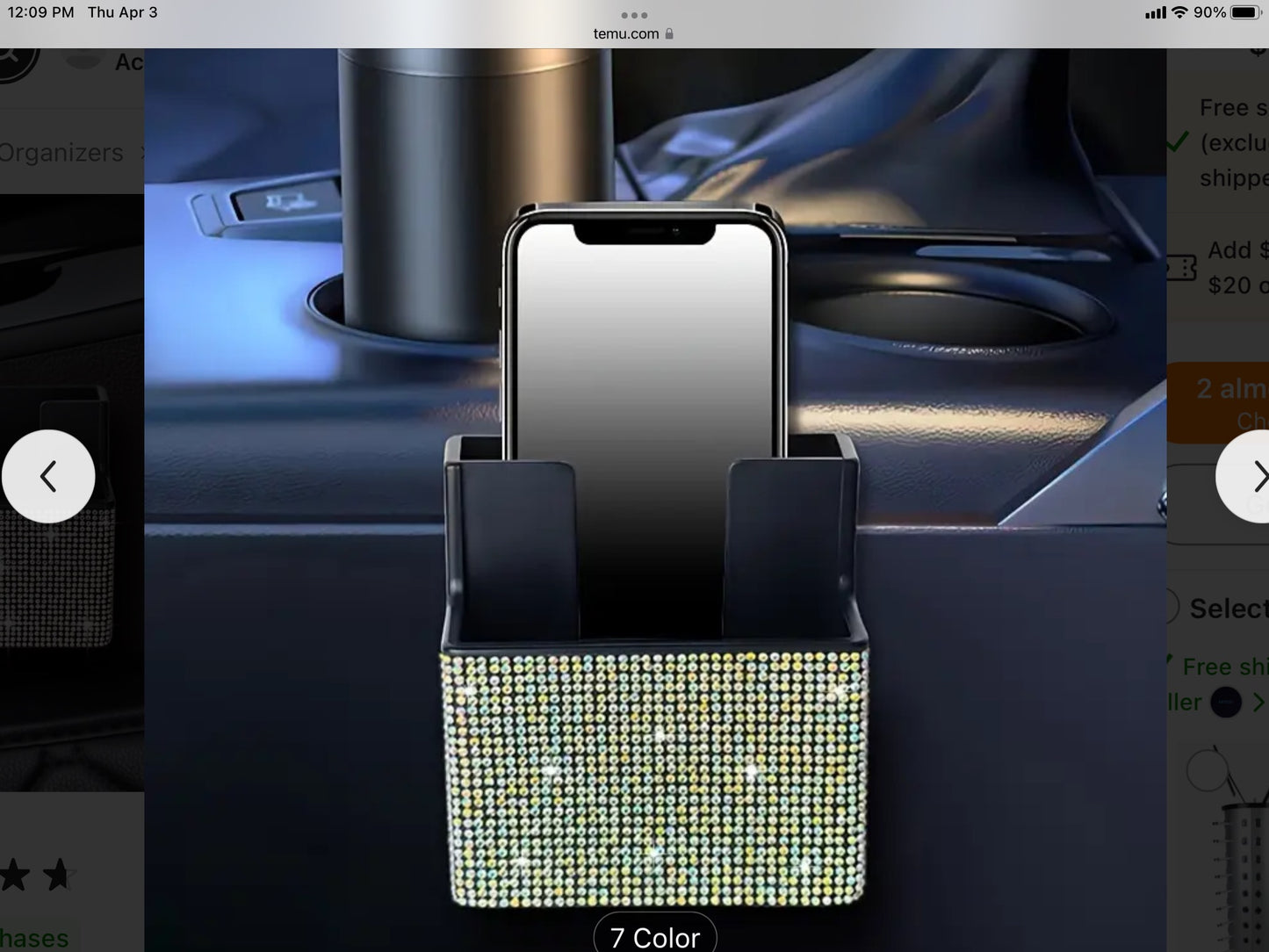 Sparkle phone car holder!