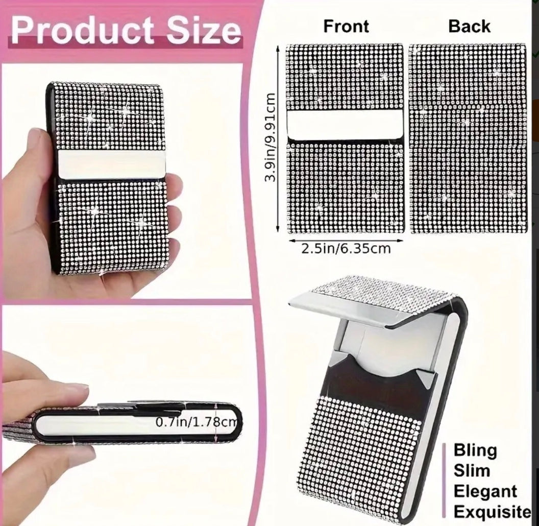 Diamond sparkle credit card holder.