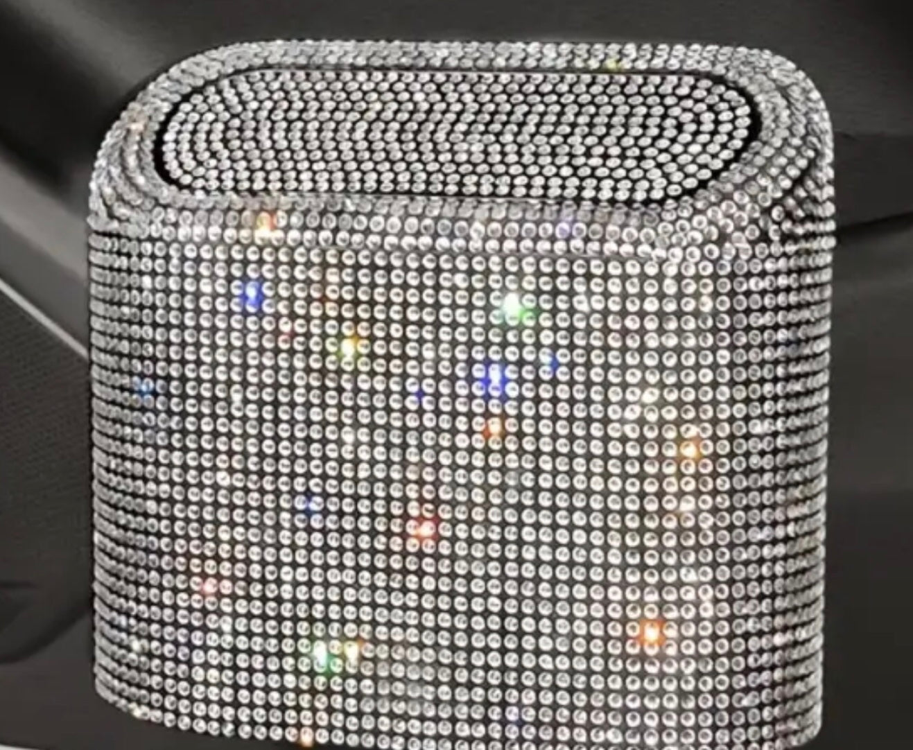 Diamond sparkle trashcan.