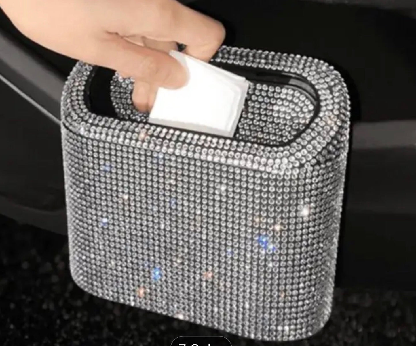 Diamond sparkle trashcan.