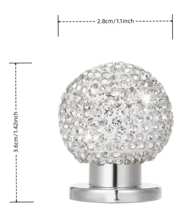 Diamond sparkle rhinestone push button to start your car and give it some shine.