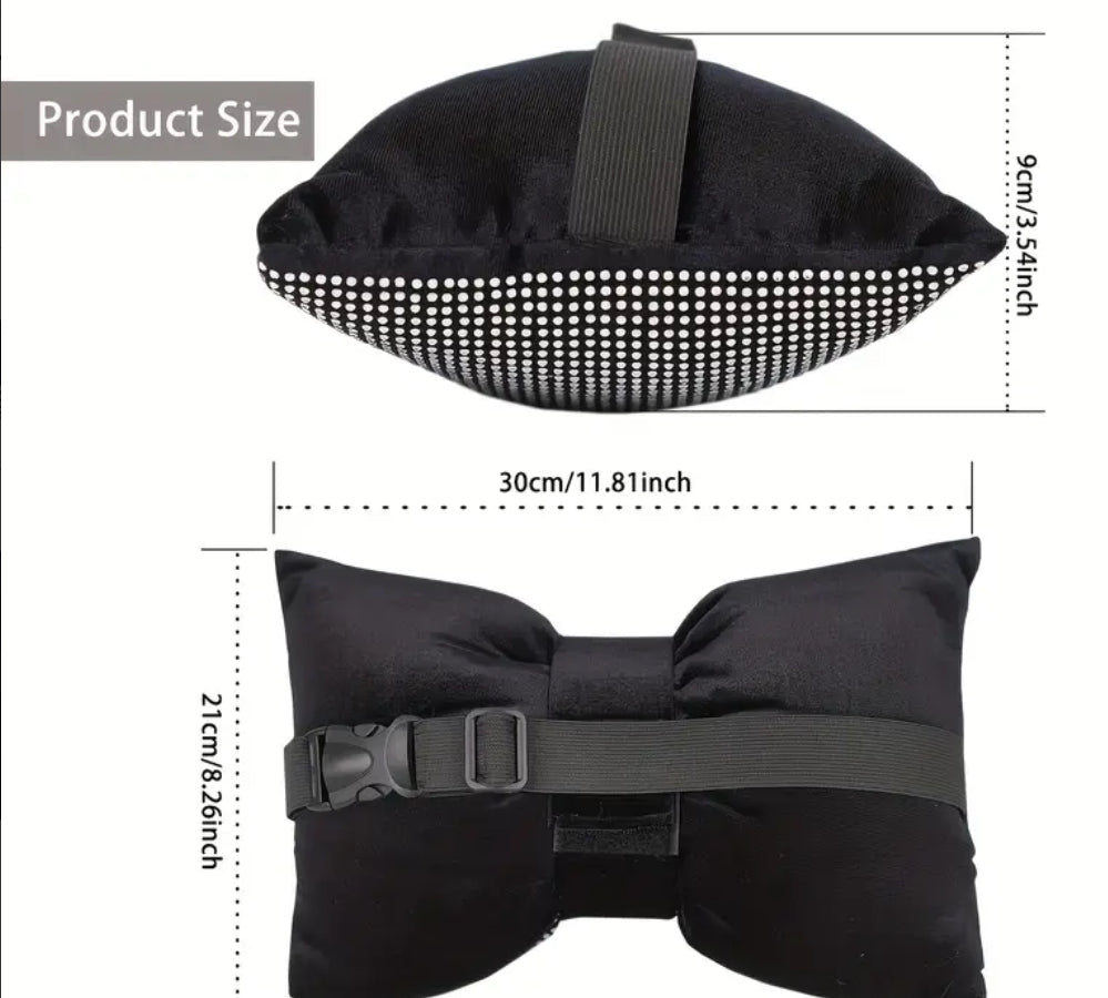 Stunning rhinestone bling backrest pillow for cars.