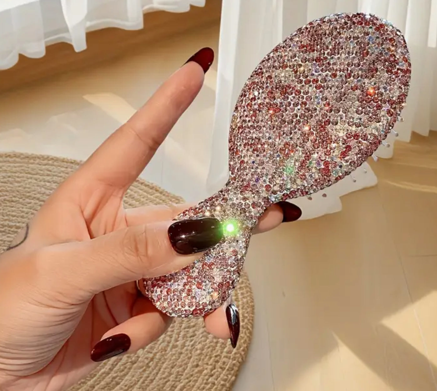 Pink diamond sparkle hairbrush!