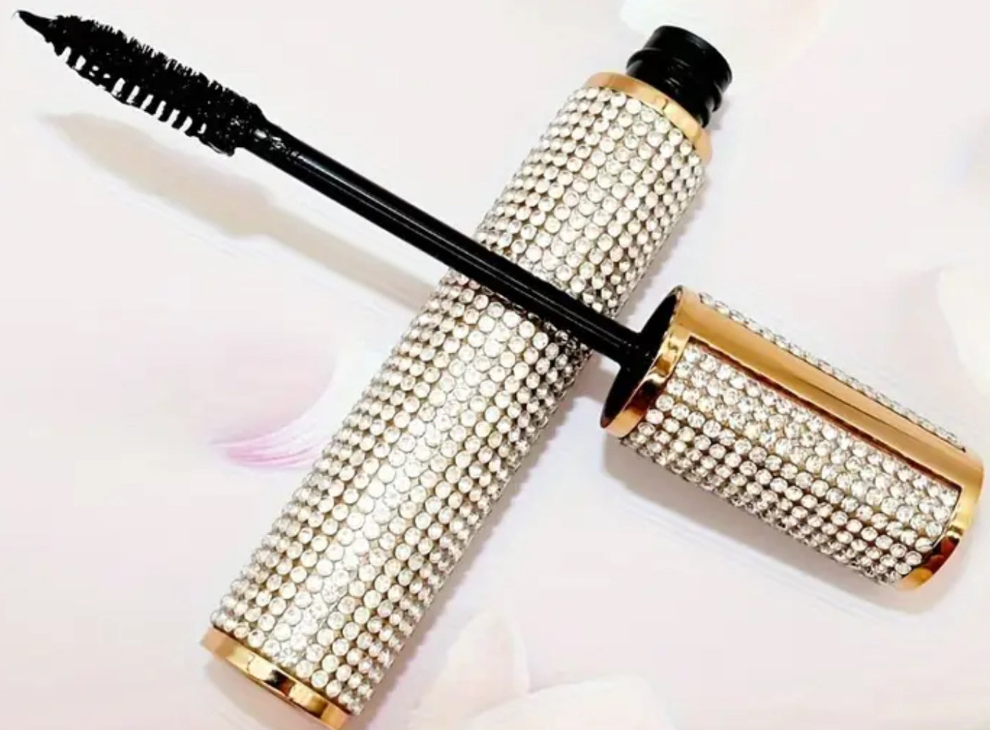 Rhinestone case with waterproof mascara!