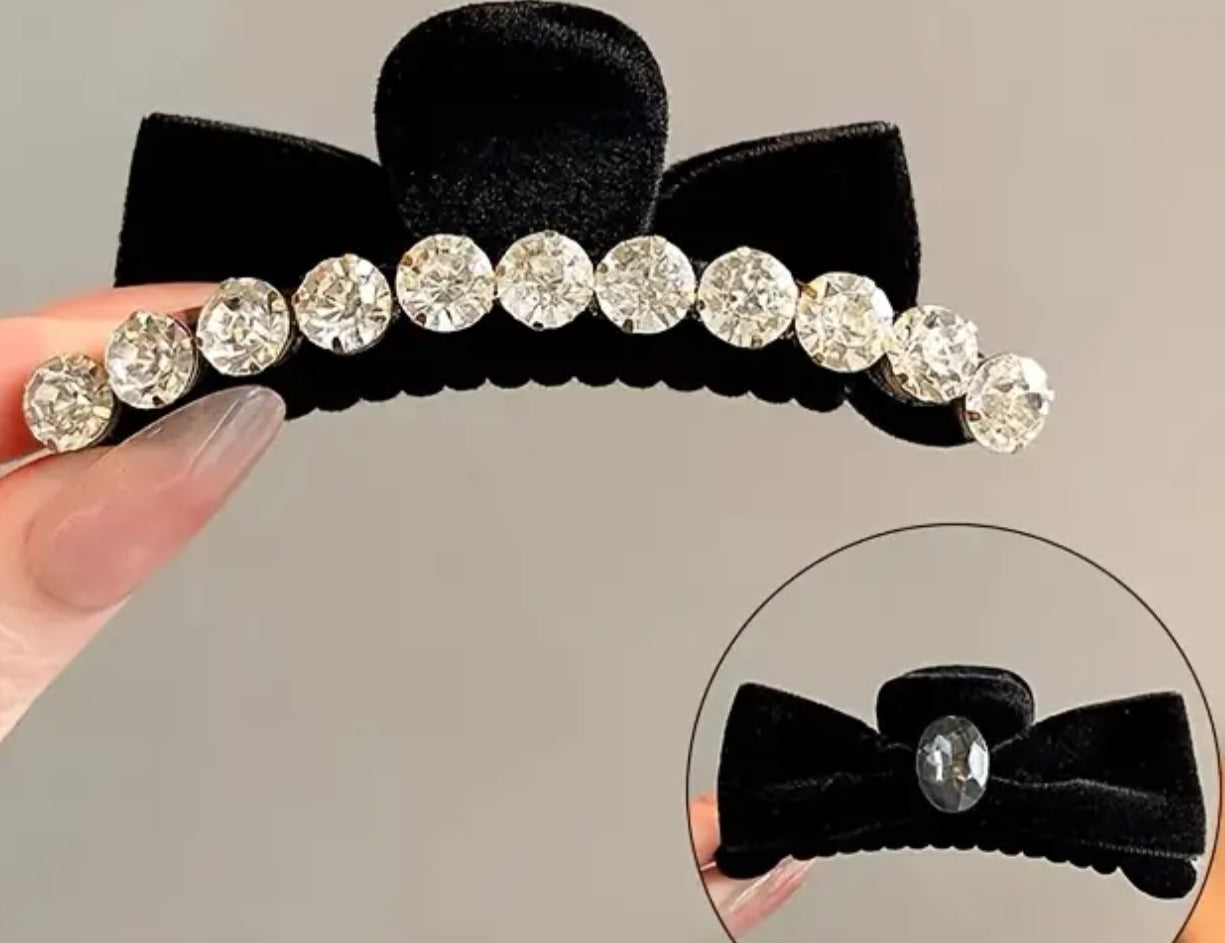 Rhinestone hair clips!