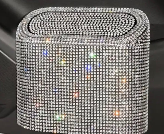 Diamond sparkle trashcan.
