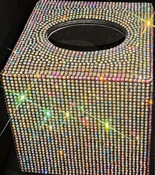 Diamond sparkle tissue box.