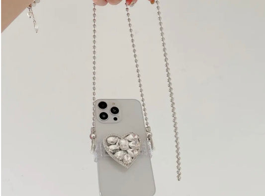 Rhinestone Phone Back Clip.