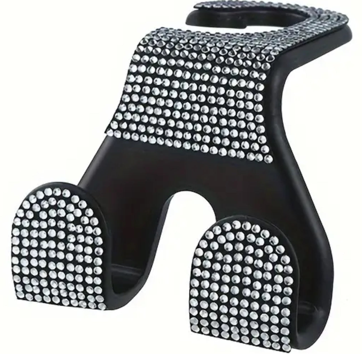 Diamond sparkle purse or bag hanger for car.