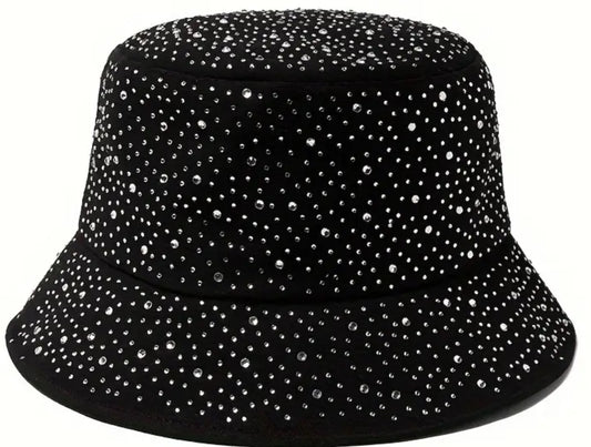 Diamond sparkle bucket hat.