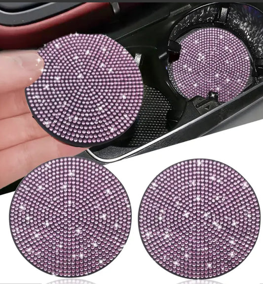 Rhinestone car coasters!