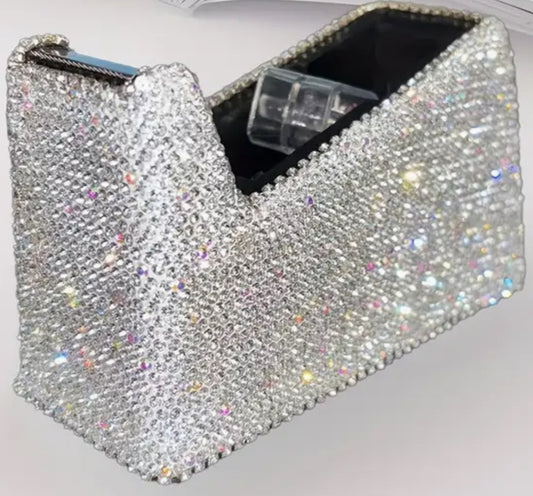 Diamond Sparkle Encrusted Shimmering Tape Dispenser!