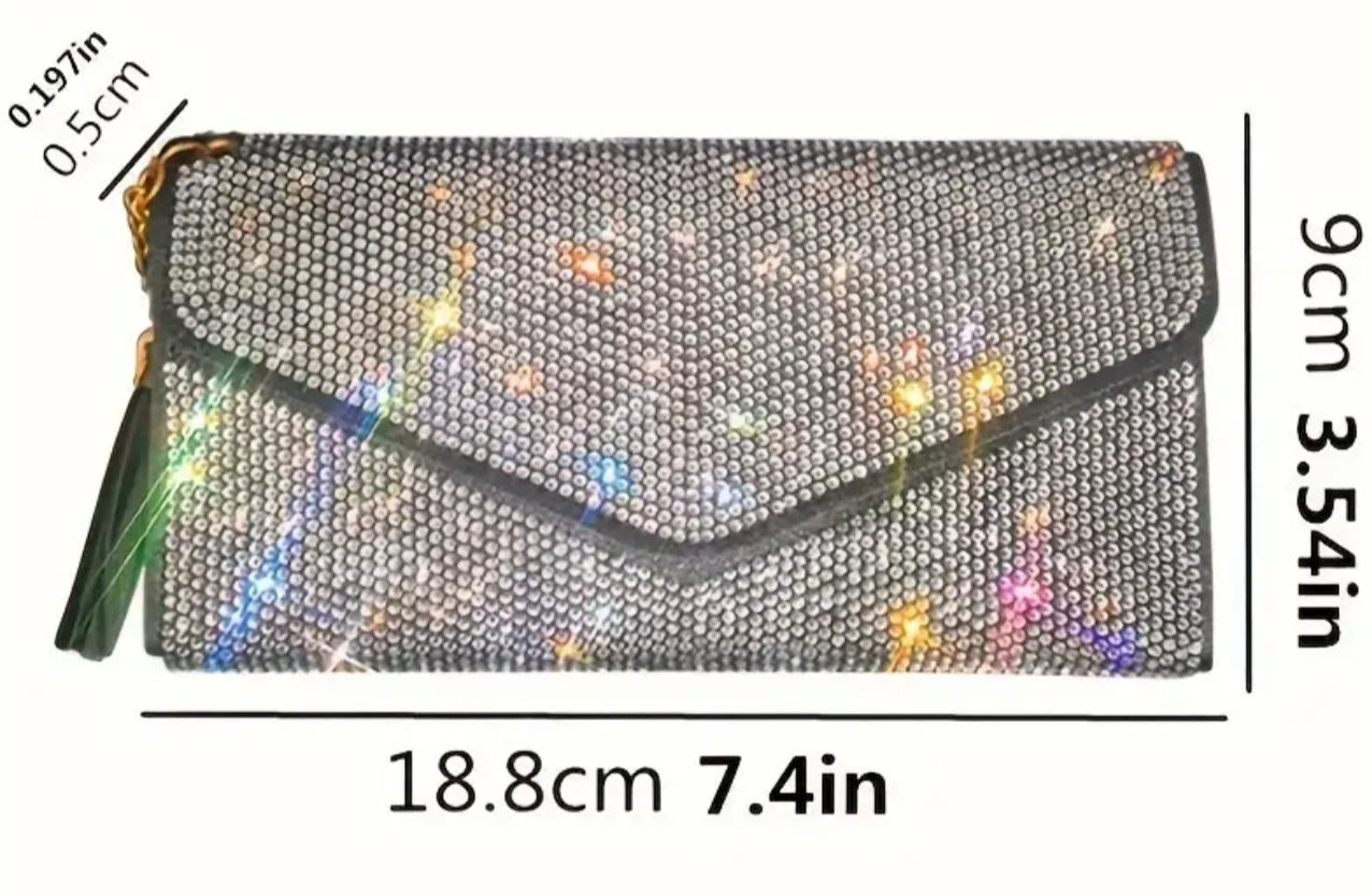 Diamond sparkle drivers license, credit card wallet.