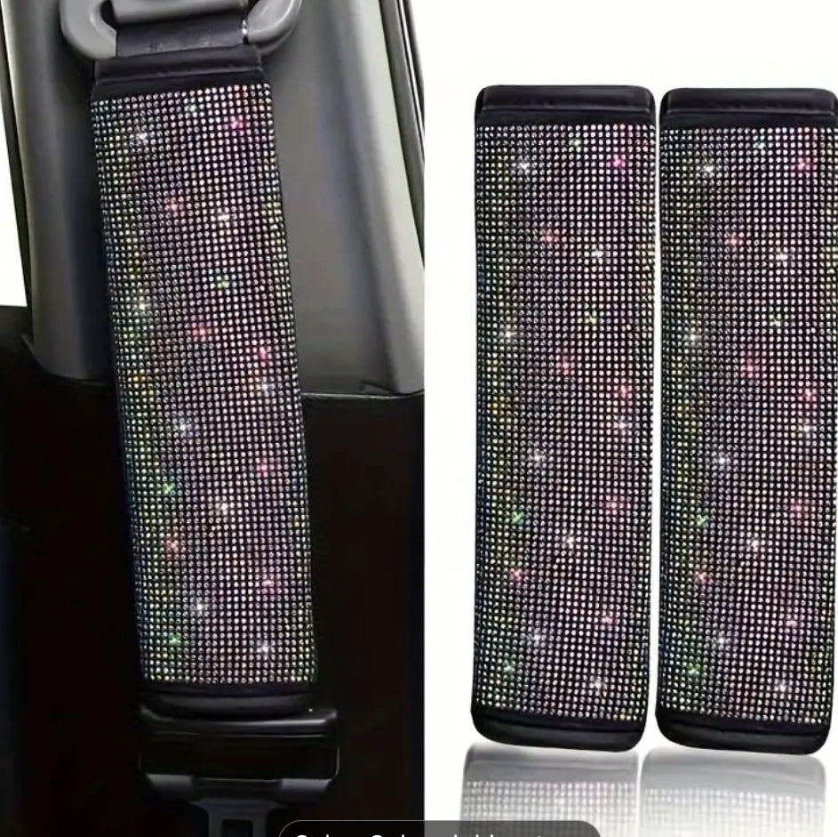 Diamond Sparkle Car seat Belt Covers!